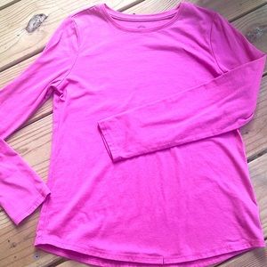 Pink long sleeve shirt 10-12 Plus